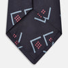 View 3 of product Navy Graphic Deco Silk Tie