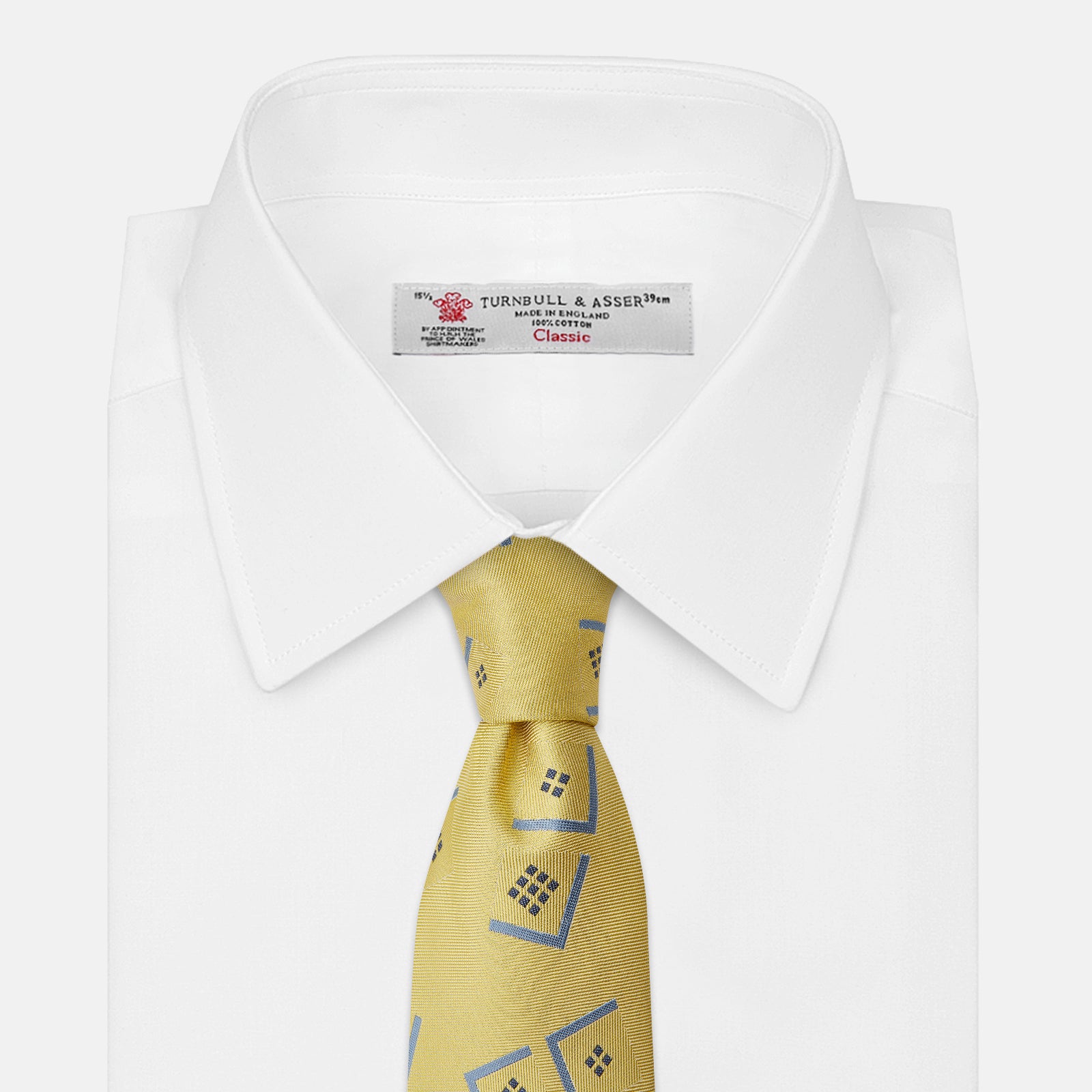 View 4 of product Yellow Graphic Deco Silk Tie