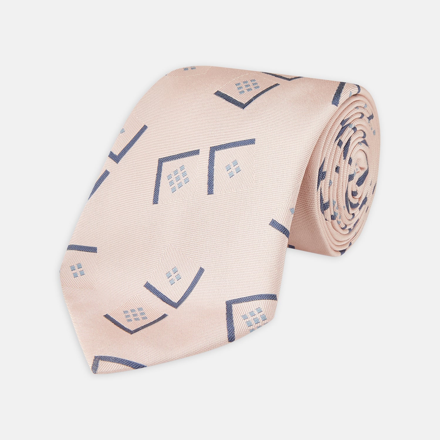 View 1 of product Pink Graphic Deco Silk Tie