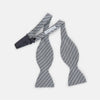 View 2 of product Blue Multi Puppytooth Silk Bow Tie