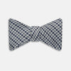 View 1 of product Blue Multi Puppytooth Silk Bow Tie