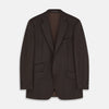 View 1 of product Brown and Navy Checked Wool Barrington Blazer