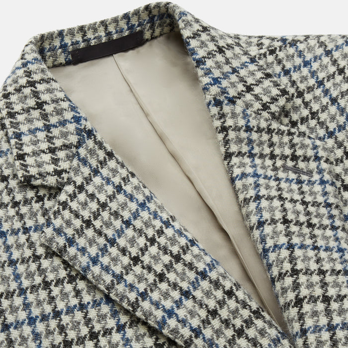 Grey and Navy Tweed Barrington Blazer Image 1