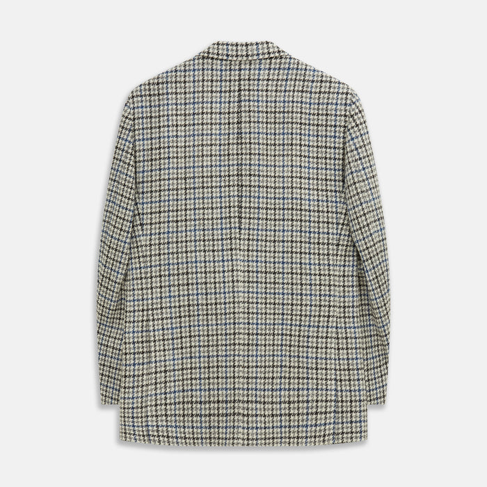 Grey and Navy Tweed Barrington Blazer Image 3