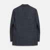 View 4 of product Navy Check Wool and Cashmere Blend Double Breasted Bertie Blazer
