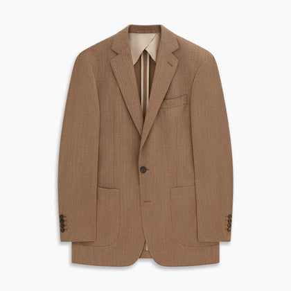 Brown Virgin Wool Bern Blazer Image 4
