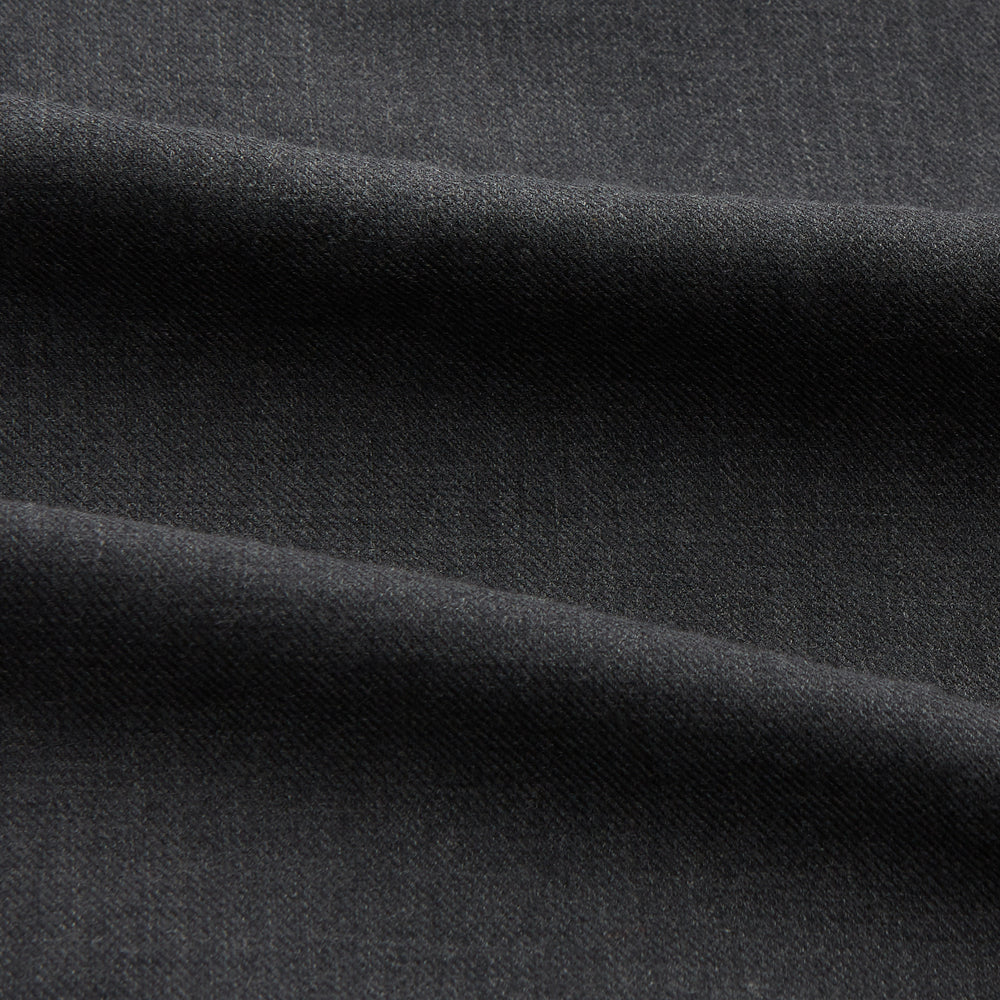 Charcoal Cotton and Wool Blend Regular Fit Mayfair Shirt