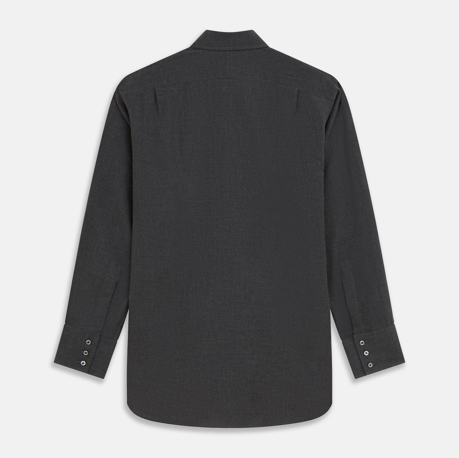 View 5 of product Charcoal Cotton and Wool Blend Regular Fit Mayfair Shirt