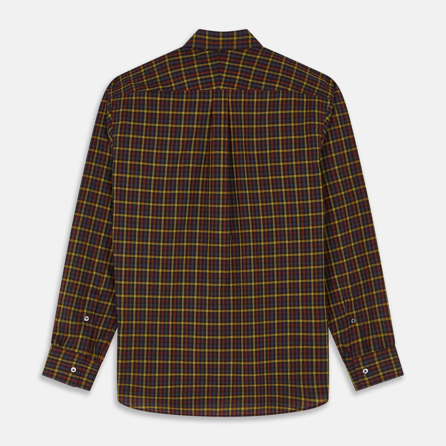 View 5 of product Blue, Yellow and Red Multi Check Wool Weekend Fit Finch Shirt