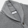 View 2 of product Grey Ribbed Cashmere Ainsley Cardigan