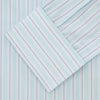 View 2 of product Green & Light Blue Stripe Poplin Cotton Regular Fit Shirt with T&A Collar & 2-Button Cuff