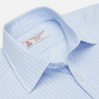 Red, Grey and Navy Mixed Check Shirt with T&A Collar and 3-Button Cuffs Image 2