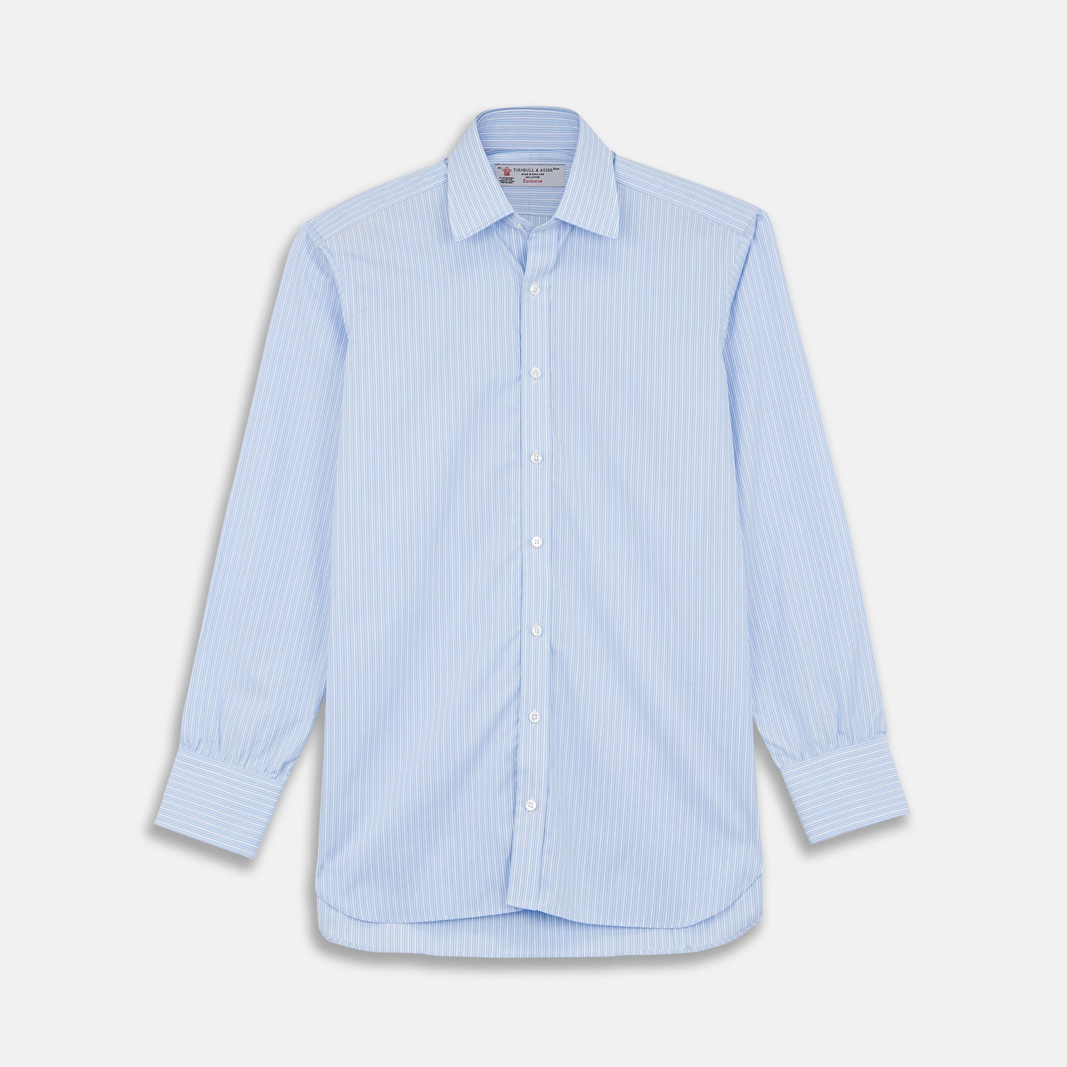 View 1 of product Red, Grey and Navy Mixed Check Shirt with T&A Collar and 3-Button Cuffs