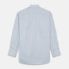 View 4 of product BlueÂ AndÂ Yellow Stripe Poplin Cotton Regular Fit Shirt with T&A Collar and 3-Button Cuffs