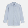 View 1 of product BlueÂ AndÂ Yellow Stripe Poplin Cotton Regular Fit Shirt with T&A Collar and 3-Button Cuffs