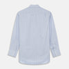 View 4 of product Blue and Pink Stripe Poplin Cotton Regular Fit Shirt with T&amp;A Collar and 3-Button Cuffs