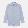 View 1 of product Blue and Pink Check Poplin Cotton Regular Fit Shirt with T&amp;A Collar and 3-Button Cuffs