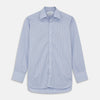 Blue And Pink Check Poplin Cotton Regular Fit Shirt with T&A Collar and 3-Button Cuffs
