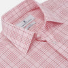 View 2 of product Pink Fine Check Shirt with T&A Collar and Three-Button Cuffs