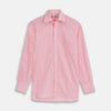 View 1 of product Pink & White Cotton Gingham Check Shirt with T&A Collar and 3-Button Cuffs