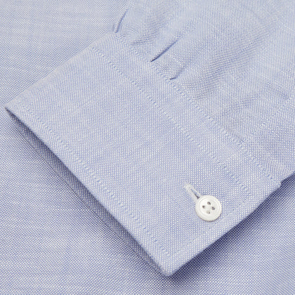 Blue Chambray Weekend Fit Shirt with Dorset Collar and 1-Button Cuffs Image 2