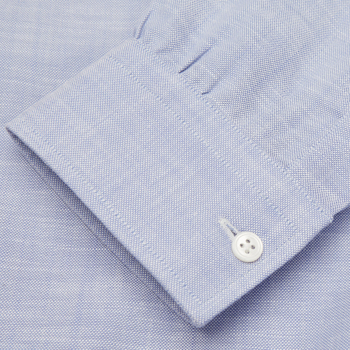 Blue Chambray Weekend Fit Shirt with Dorset Collar and 1-Button Cuffs Image 2