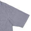 View 3 of product Navy & White Lyocell Stripe Holiday Fit Shirt