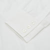 View 2 of product Plain White Regular Fit Cotton Shirt with Round Collar and 3-Button Cuffs