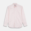 View 1 of product Weekend Fit Pink Stripe Cotton Shirt with Dorset Collar and 1-Button Cuffs