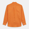 View 7 of product Orange Weekend Fit Linen Nevis Shirt with Derby Collar and 1-Button Cuffs