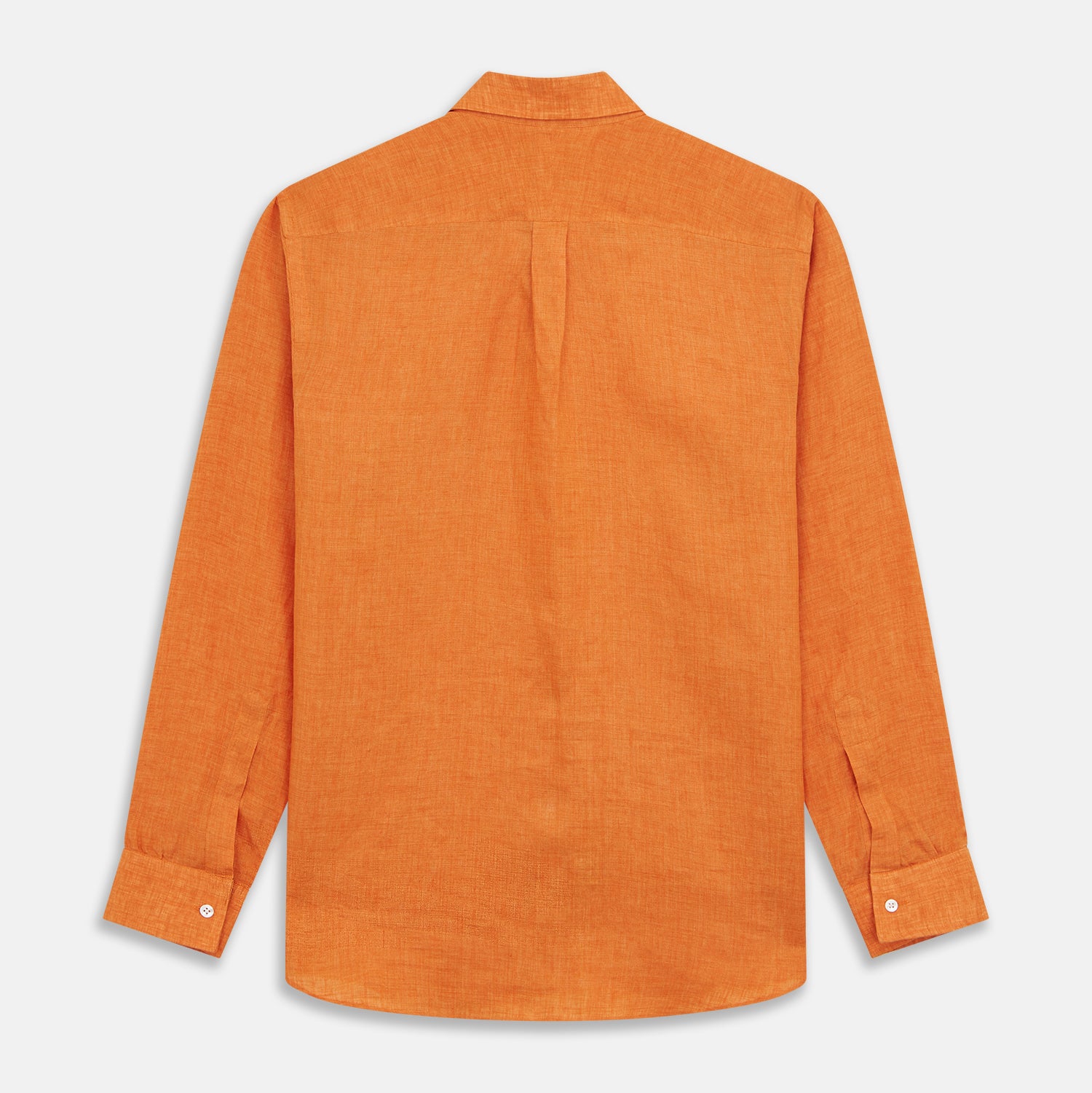 View 7 of product Orange Weekend Fit Linen Nevis Shirt with Derby Collar and 1-Button Cuffs