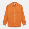 View 1 of product Orange Weekend Fit Linen Nevis Shirt with Derby Collar and 1-Button Cuffs