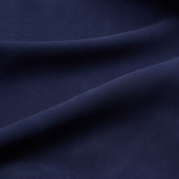 Navy Holiday Fit Silk Phillips Shirt with Revere Collar Image 3