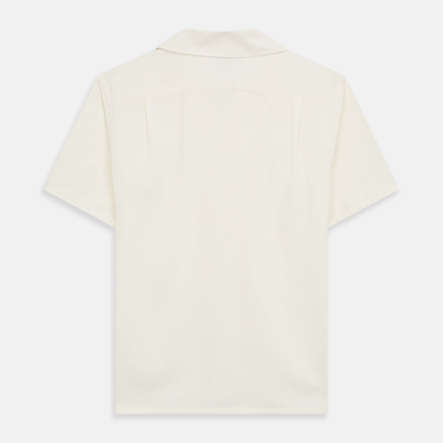 View 5 of product Cream Holiday Fit Silk Phillips Shirt with Revere Collar