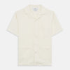 View 1 of product Cream Holiday Fit Silk Phillips Shirt with Revere Collar
