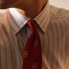 View 3 of product Red and Blue Multi-stripe Cotton Regular Fit Mayfair Shirt