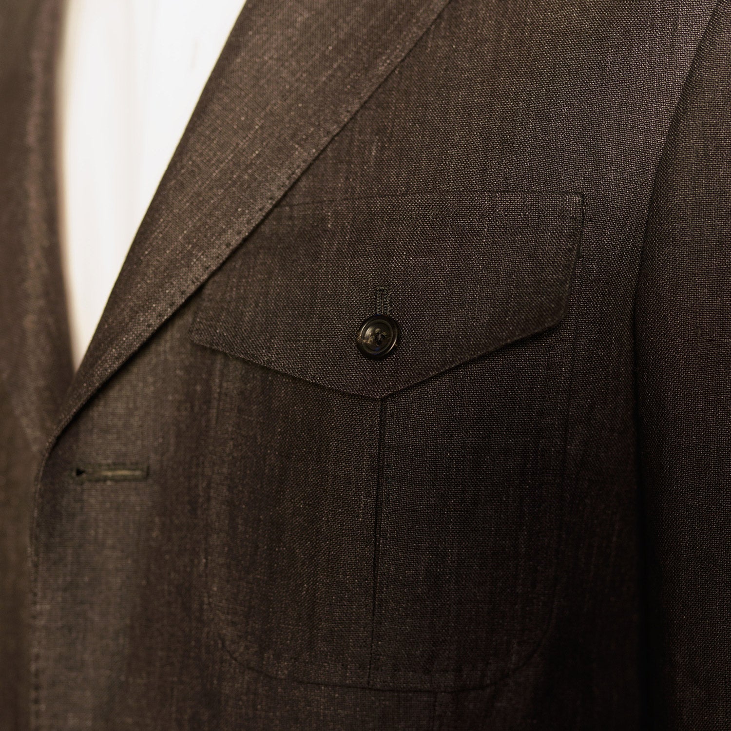 View 4 of product Charcoal Linen Safari Byron Jacket