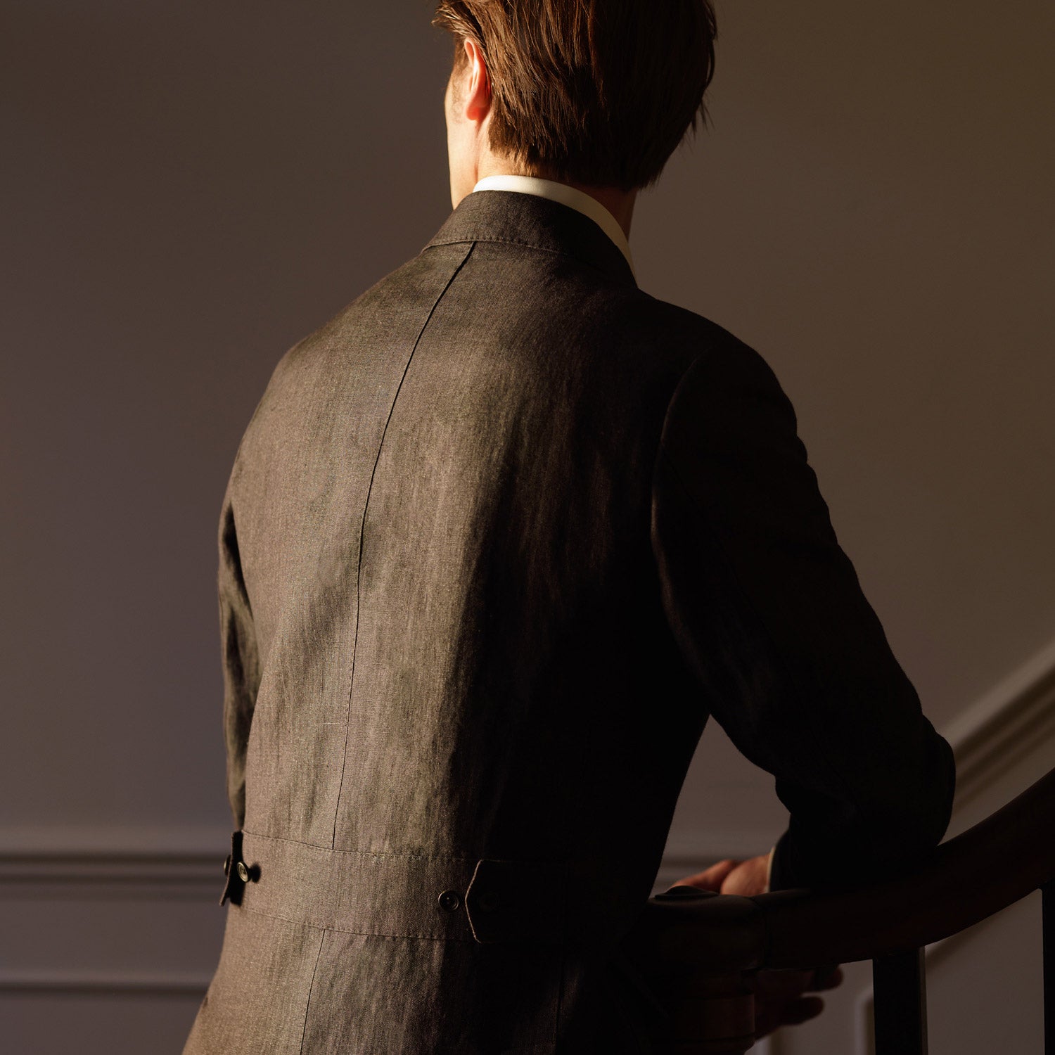 View 3 of product Charcoal Linen Safari Byron Jacket