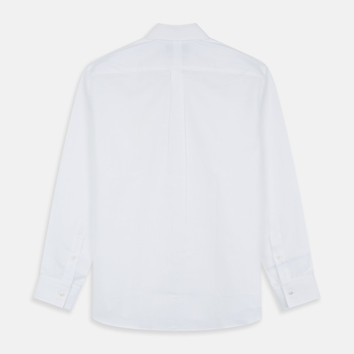 View 5 of product White Chambray Weekend Fit Shirt with Dorset Collar and 1-Button Cuffs