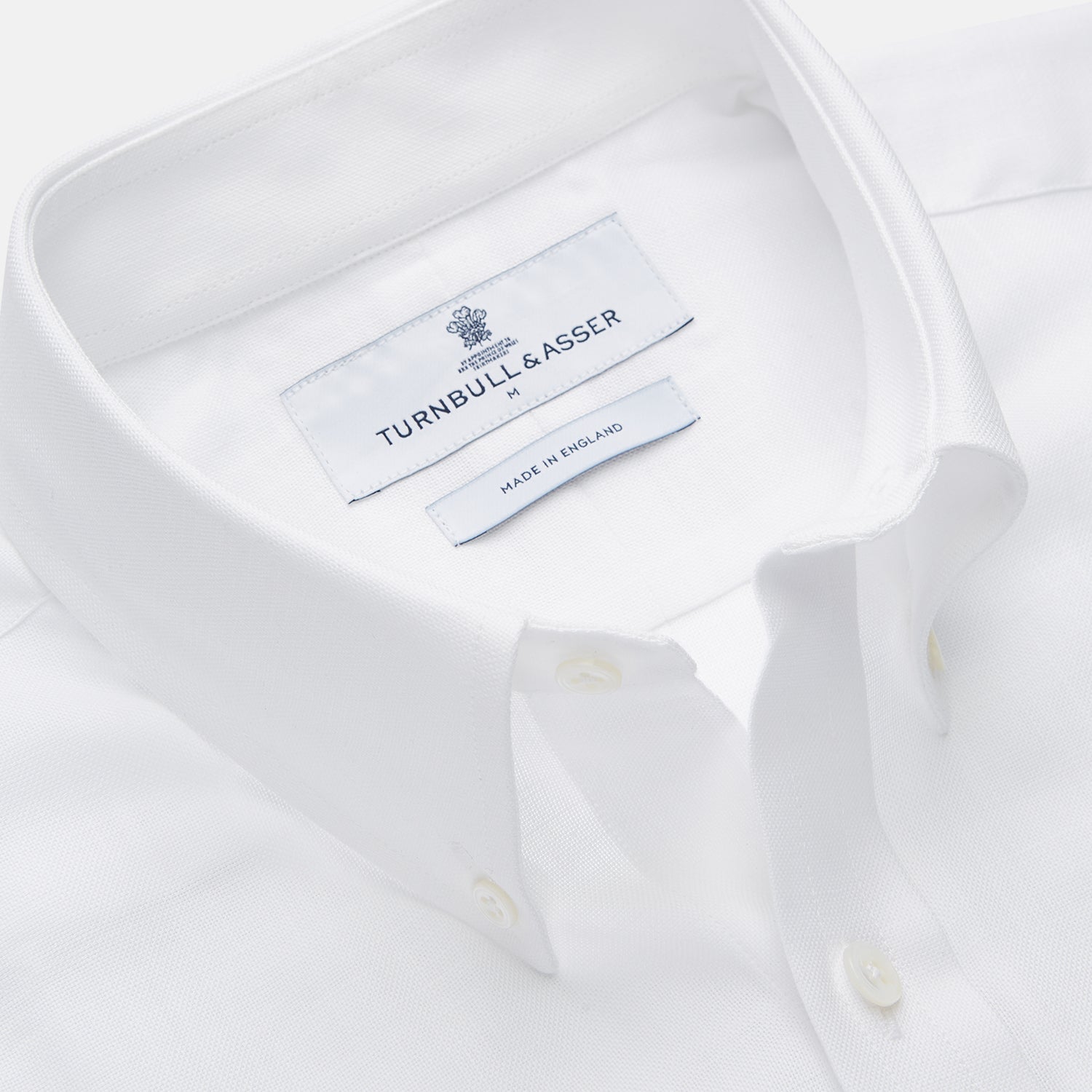 View 2 of product White Chambray Weekend Fit Shirt with Dorset Collar and 1-Button Cuffs