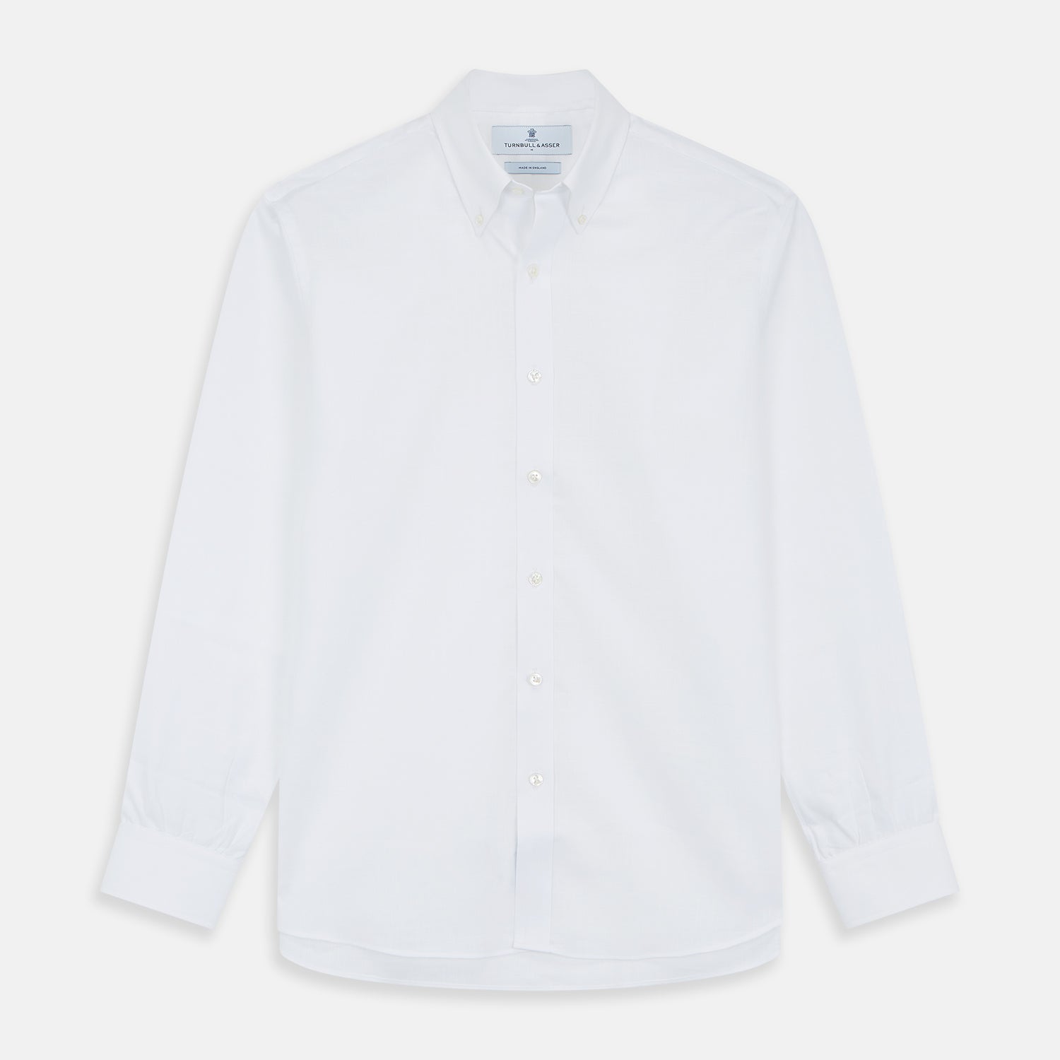 View 1 of product White Chambray Weekend Fit Shirt with Dorset Collar and 1-Button Cuffs
