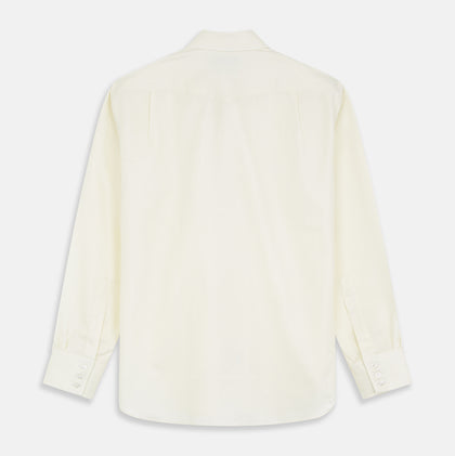 Cream Weekend Fit Larkin Shirt With Dorset Collar And 3-Button Cuffs Image 4