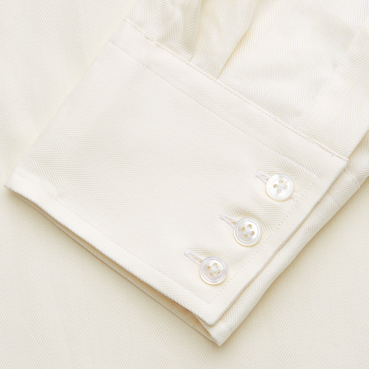 View 3 of product Cream Weekend Fit Larkin Shirt With Dorset Collar And 3-Button Cuffs