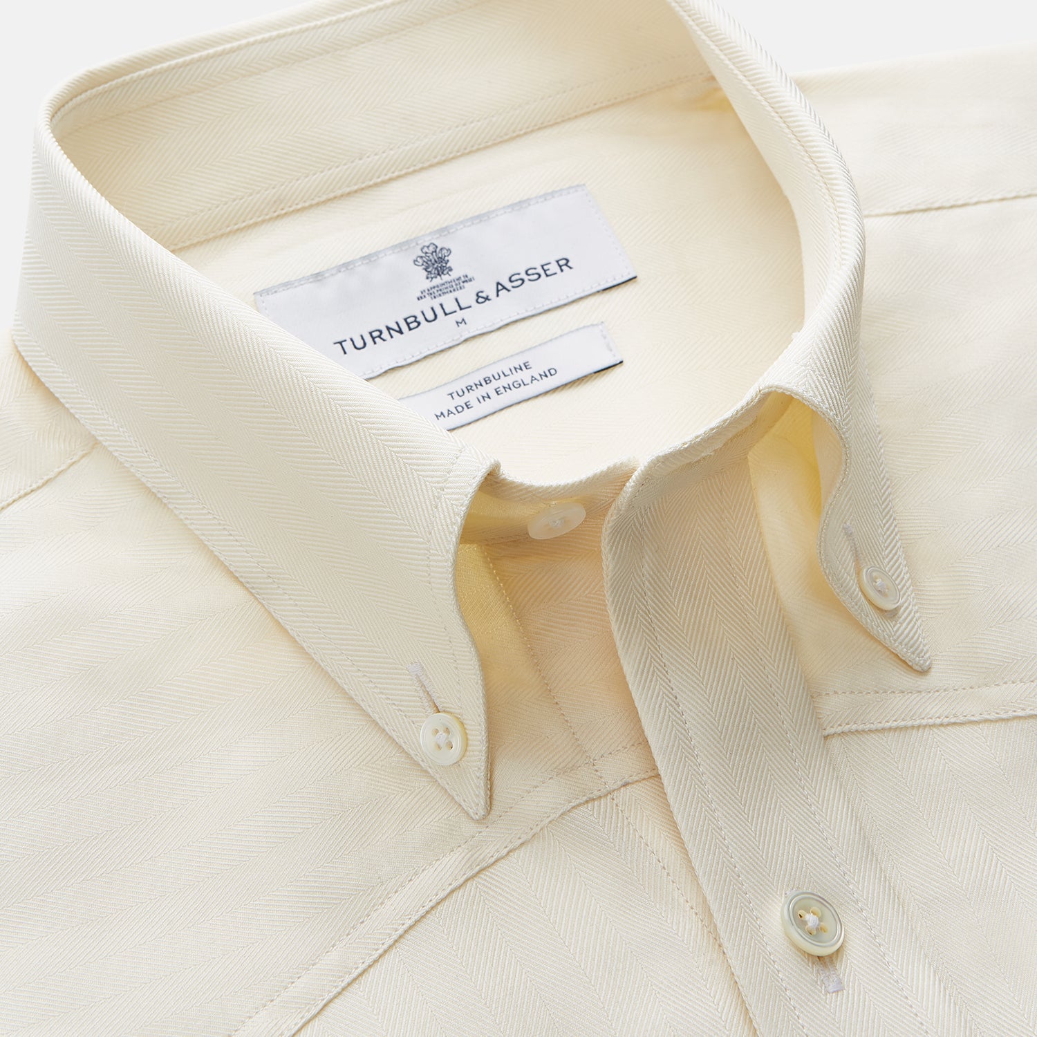 View 2 of product Cream Weekend Fit Larkin Shirt With Dorset Collar And 3-Button Cuffs