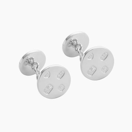 Sterling Silver Embossed Hatton Cufflinks Image 3