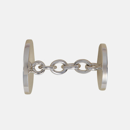 Sterling Silver Embossed Hatton Cufflinks Image 2
