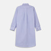 View 5 of product Blue Bengal Stripe Piped Cotton Nightshirt
