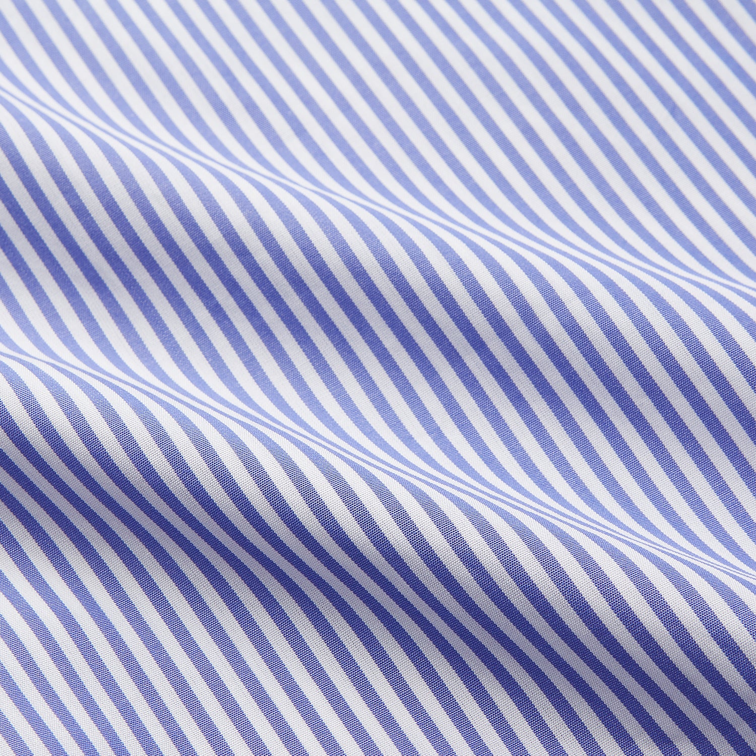 Blue Bengal Stripe Piped Cotton Nightshirt