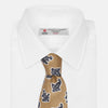 View 4 of product Toffee Paisley Floral Cotton Silk Blend Tie