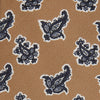 View 2 of product Toffee Paisley Floral Cotton Silk Blend Tie